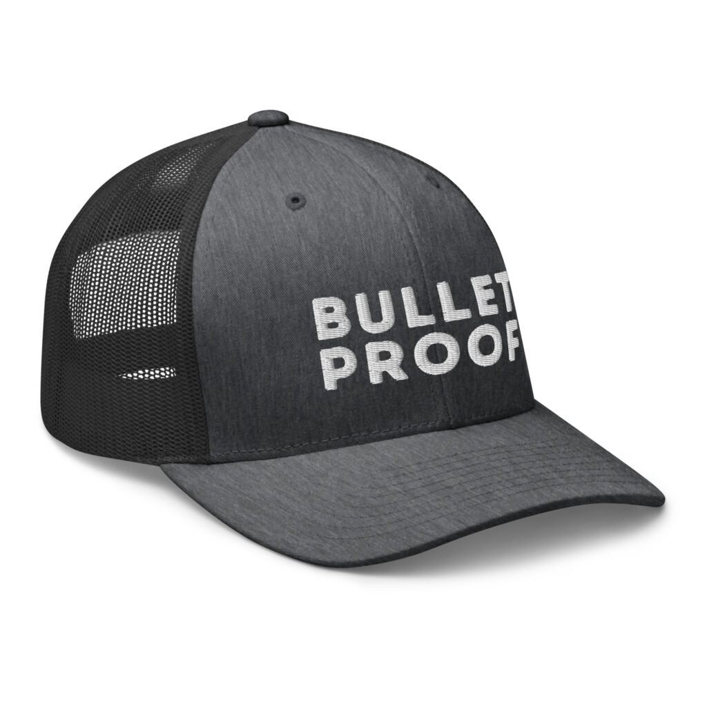 Bullet proof retro trucker Yupoong tummaharmaa / musta etuoikea