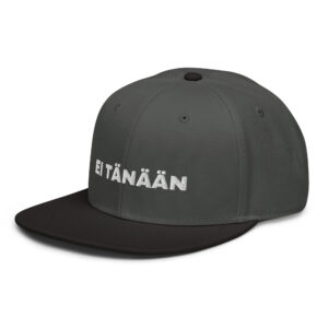 Ei tänään snapback Otto Cap hiilenharmaa / musta etuvasen