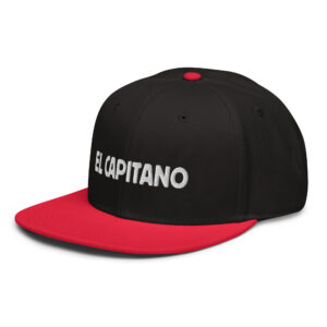 El capitano snapback Otto Cap musta / punainen etuvasen