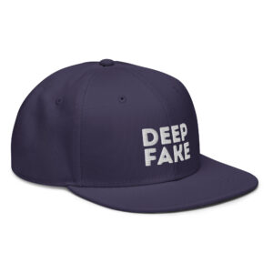 Deepfake snapback otto cap tummansininen oik etu