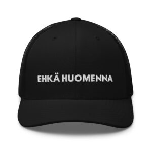 Ehkä huomenna retro trucker Yupoong musta etu