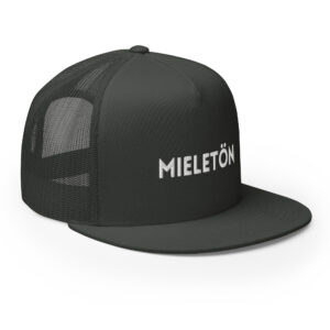 Mieletön 5-panel trucker Yupoong hiilenharmaa (charcoal) etuoikea
