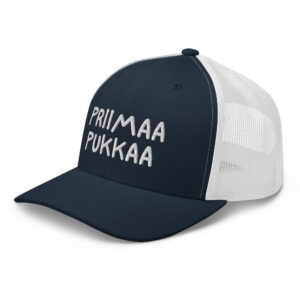Priimaa pukkaa retro trucker yupoong t.sin / valk vas etu